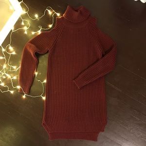 Turtleneck Sweater Dress